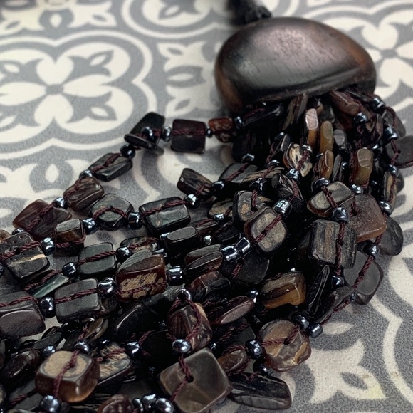 Coldwater Creek multi strand statement necklace - Picture 3 of 5